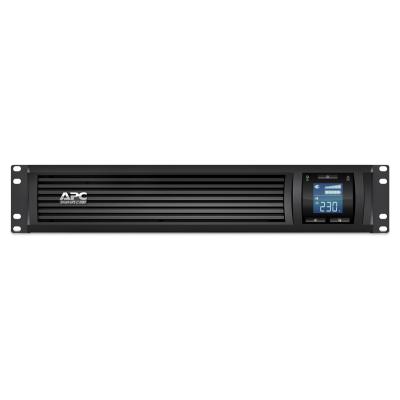 APC SMC1000I2U-CH 1000VA, 在线互动式,机架标准机,更换电池APCRBC124, 208/230V, 4x IEC C13 outlets交流输出口, AVR自动稳压, LCD液晶显示